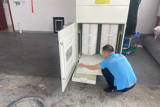 Move laser cutter fume extractor
