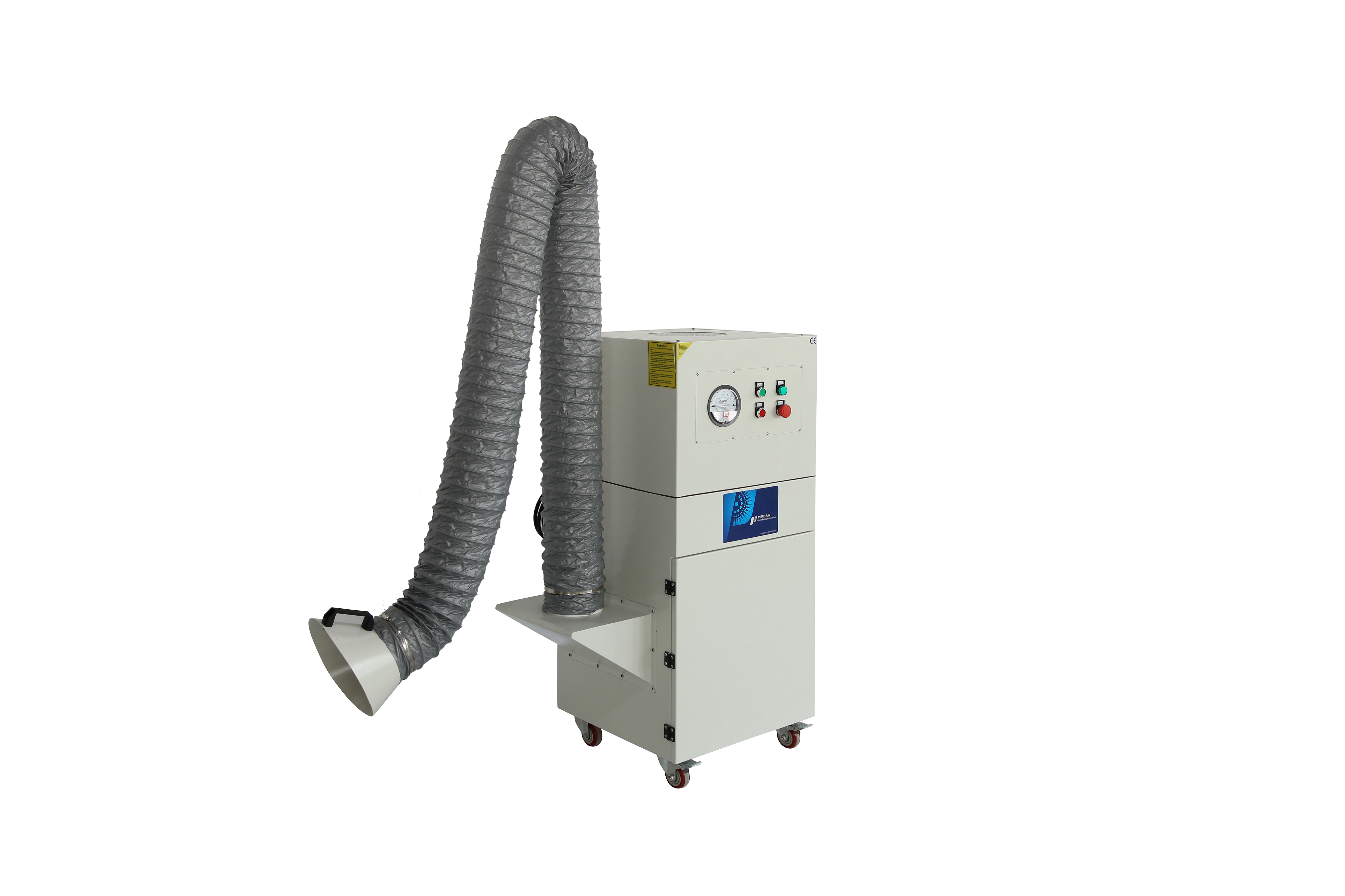 PURE-AIR, mobile welding fume purifier, welding dust removal equipment, purification of welding exhaust gas and dust!