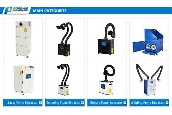 wave soldering smoke extractor